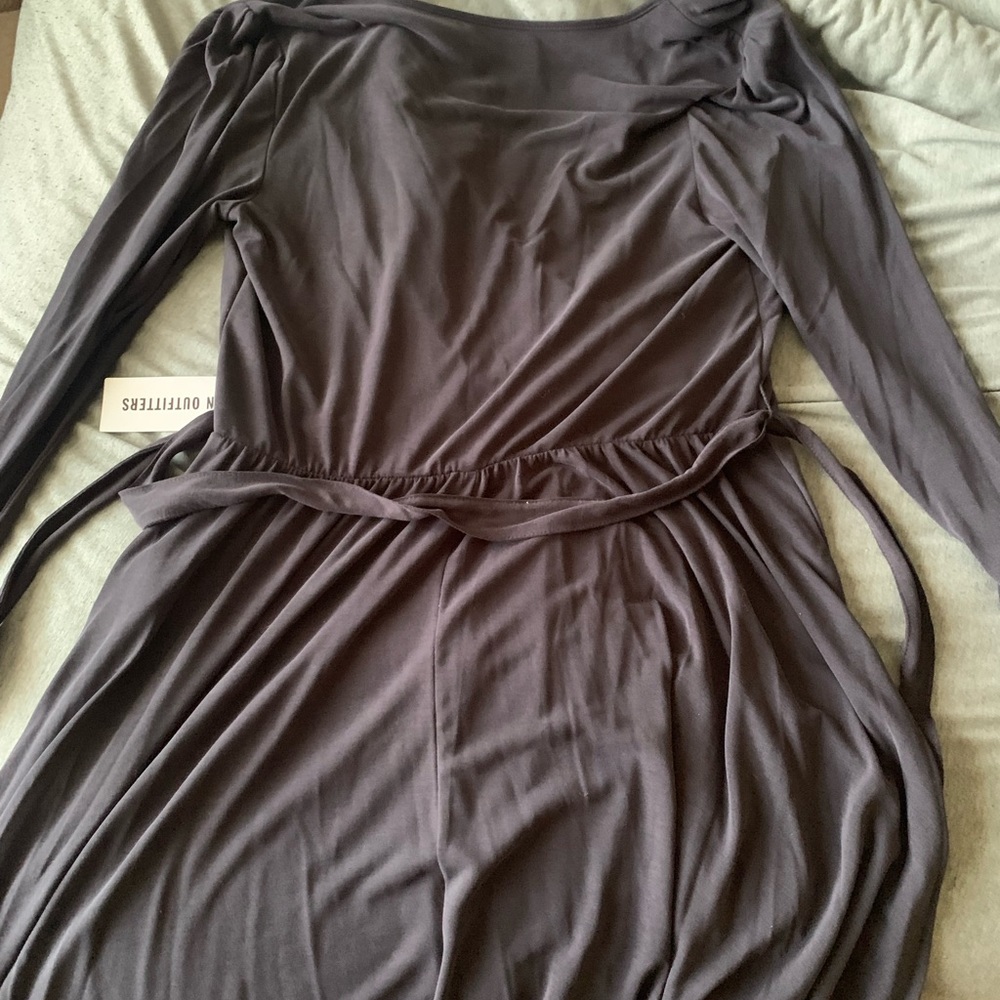 URBAN OUTFITTERS CUPRO WRAP ROMPER NWT - Picture 6 of 7